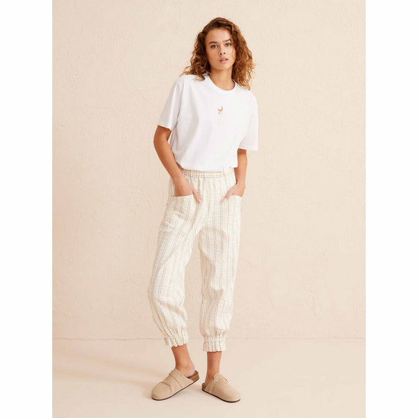 Cotton Comfort Cut Striped Trousers